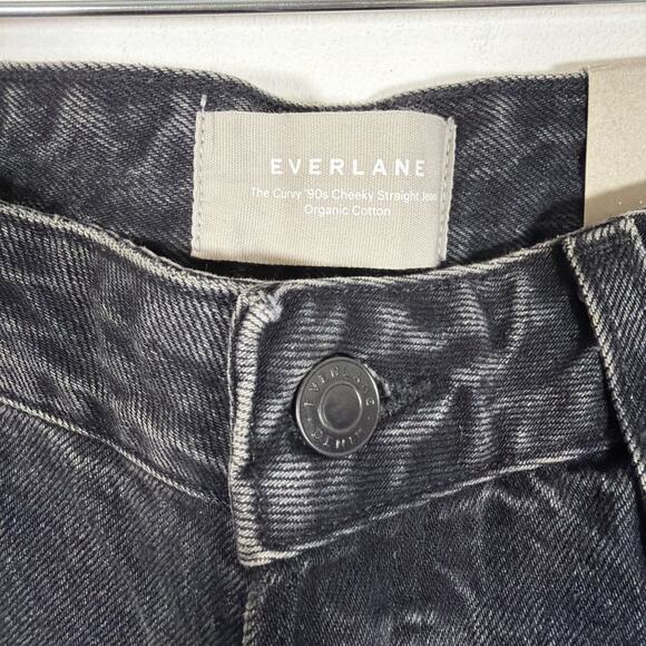 Everlane The Curvy 90s Cheeky Straight Ankle Jean 32 Organic Cotton Black NWT - Picture 3 of 9